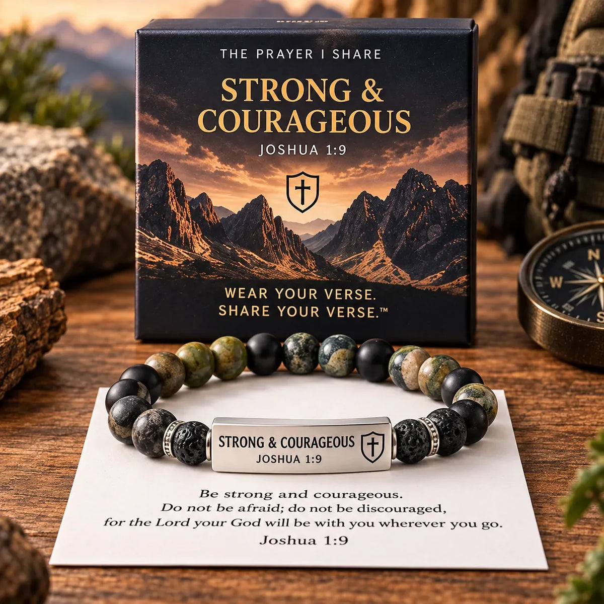 ✝️ Wear Your Verse Scripture Bracelet | 6 Meaningful Bible Messages with Coordinating Beads & Gift Box