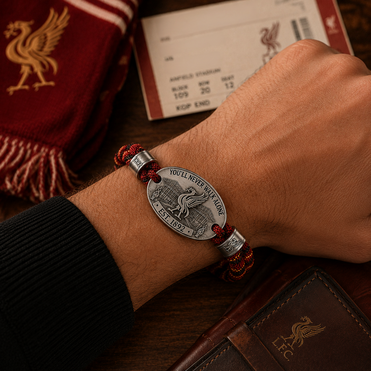 ❤️ You’ll Never Walk Alone Heritage Braided Bracelet – Supporter Keepsake