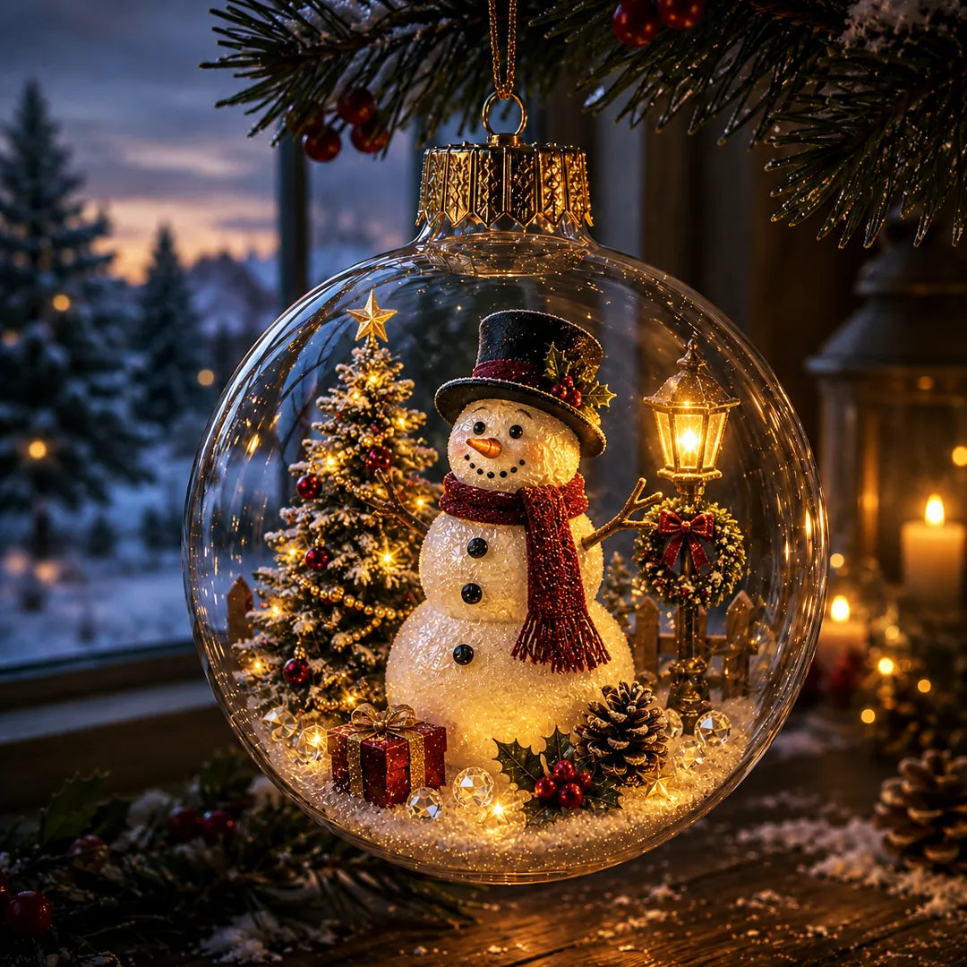 ✨🎄 Light-Up Christmas Story Ornament – Magical Mini Holiday Scene Decor