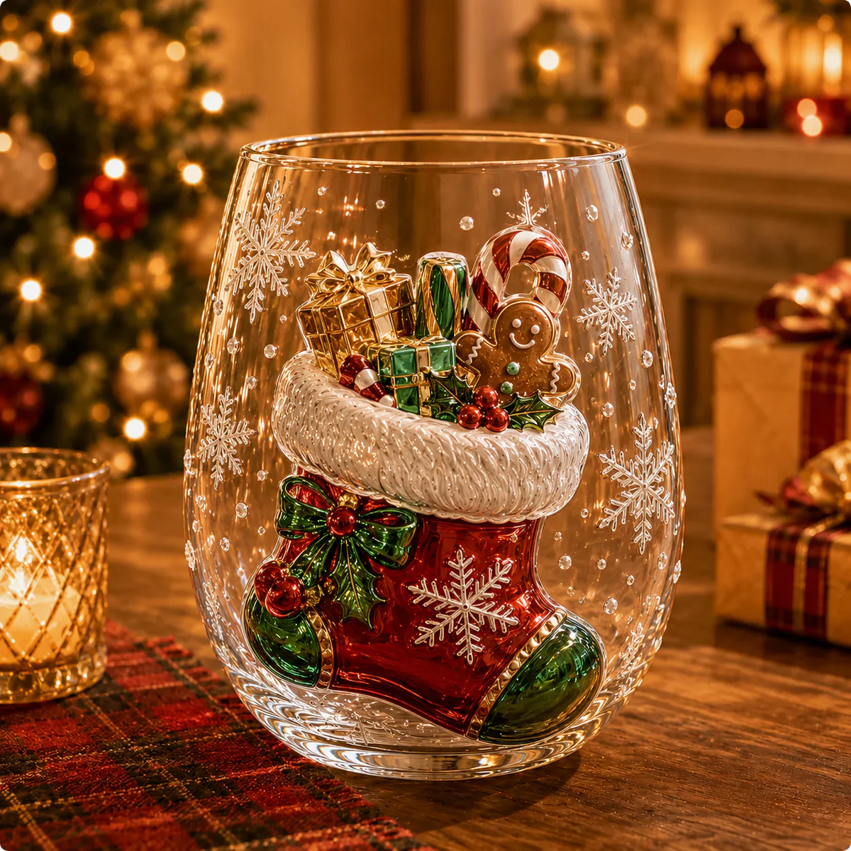 đMagical Christmas Glass Cup Gift Collectionâ¨