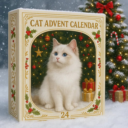 🎄💥Advent Calendar 2026 Cat Advent Calendar - Giftfor Adults Friends CatOwners and Lovers Christmas Holiday Countdown Gift🐈(Single-sided printing)