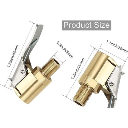 🔥👍Tire valve stems with clip-on adapters, leak-proof tire valve stems compatible with vehicle inflators, compressors, and air pumps — Connectors and Accessories