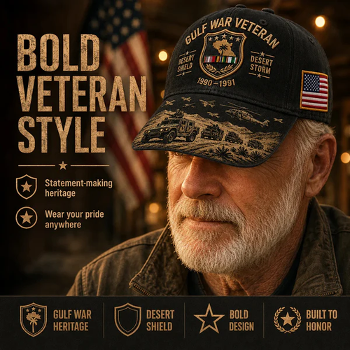 🏆Last Day Promo: 45% OFF!  Desert Storm Commemorative Cap - Gulf War Tribute Edition