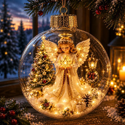 ✨🎄 Light-Up Christmas Story Ornament – Magical Mini Holiday Scene Decor