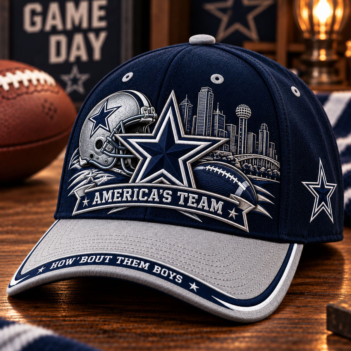 🇺🇸 Last Day Promo: 49% OFF⭐ America’s Team How ’Bout Them Boys Football Fan Cap
