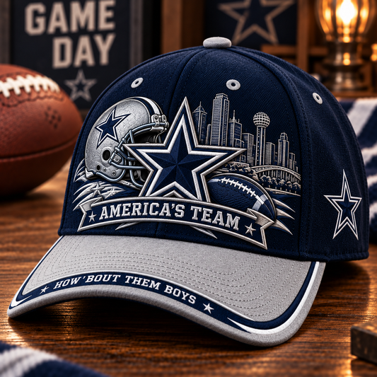 🇺🇸 Last Day Promo: 49% OFF⭐ America’s Team How ’Bout Them Boys Football Fan Cap