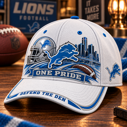 🇺🇸 Last Day Promo: 49% OFF🦁 ONE PRIDE Football Fan Cap – Defend The Den Game Day Ha