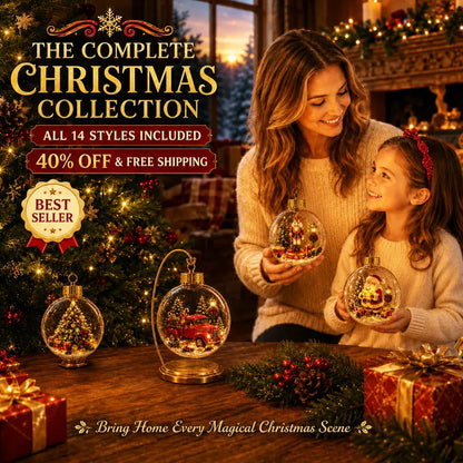 ✨🎄 Light-Up Christmas Story Ornament – Magical Mini Holiday Scene Decor