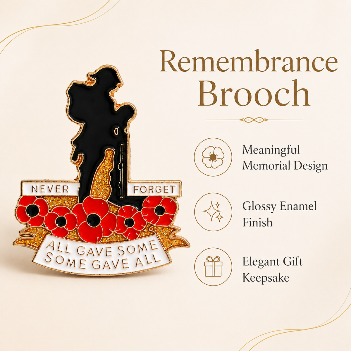 🇺🇸 Last Day Promo: 49% OFF🌺 Limited Edition Red Poppy 111th Anniversary Remembrance Brooch