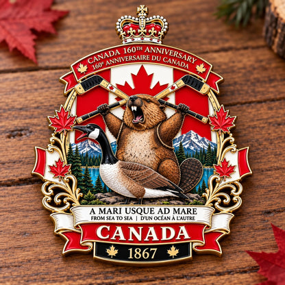 🍁Canada 160th Anniversary “A Mari Usque Ad Mare” Tribute Metal Badge