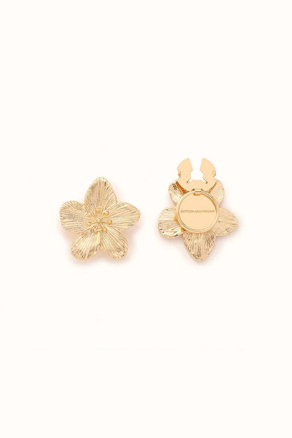 🌸 Rhinestone Flower Button Covers – Elegant Floral Cufflink Clips for Men & Women