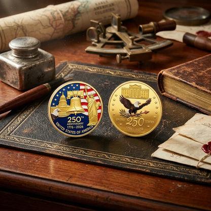 🔥HOT SALE✨9PCS USA 250th Anniversary Commemorative Coin Gift Set