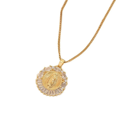 Stainless Steel Virgin Mary Necklace