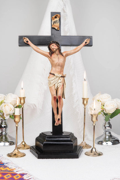 ✝️ Jesus Crucifix Cross – Handcrafted Catholic Cross for Home & Prayer
