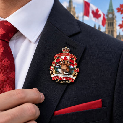 🍁Canada 160th Anniversary “A Mari Usque Ad Mare” Tribute Metal Badge