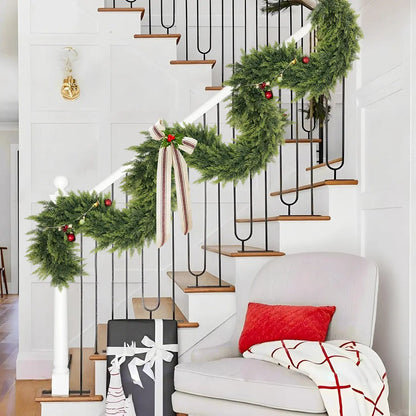 🎄 60% OFF — 2-Pack 6FT Real Touch Cedar Garland