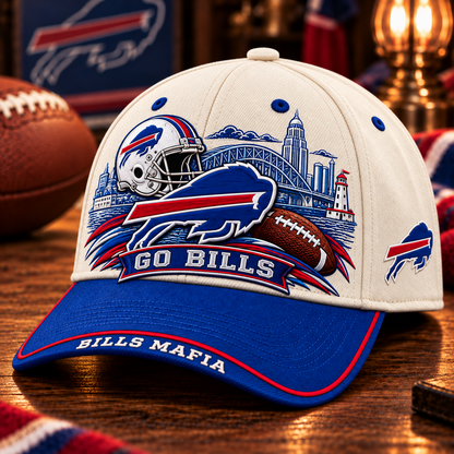 🇺🇸 Last Day Promo: 49% OFF🏈 Go Bills Game Day Cap – Football Fan Gift