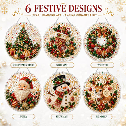 🔥LAST DAY 50% OFF 💎DIY Pearl and Diamond Painting “Sun Catcher” Set – 8-inch Round Crystal Window Ornament.