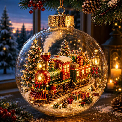 ✨🎄 Light-Up Christmas Story Ornament – Magical Mini Holiday Scene Decor