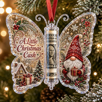 🦋💵 Christmas Butterfly Money Gift Ornament – Holiday Cash Holder Keepsake🎄✨