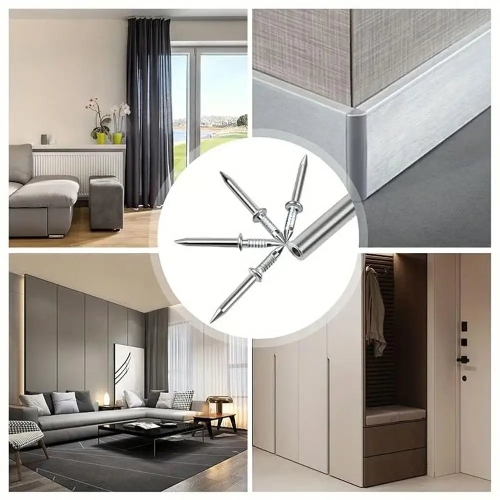 🛠️ Double Head Finish Nails Kit – Seamless Baseboard & Trim Installation Without Visible Nail Marks