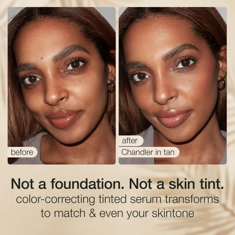 tarte CC color-correcting tinted serum + creaseless setting powder