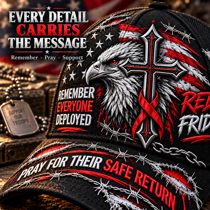 🇺🇸 Last Day Promo: 49% - RED Friday Eagle Cross Safe Return Baseball Cap