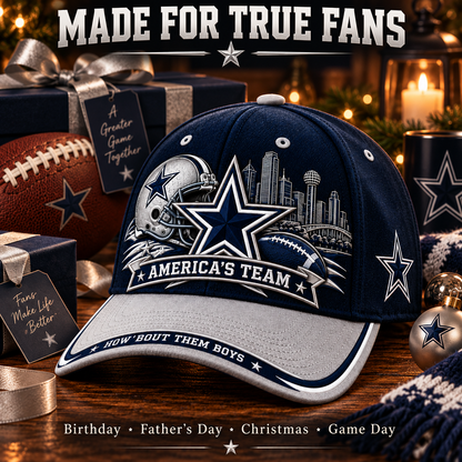 🇺🇸 Last Day Promo: 49% OFF⭐ America’s Team How ’Bout Them Boys Football Fan Cap