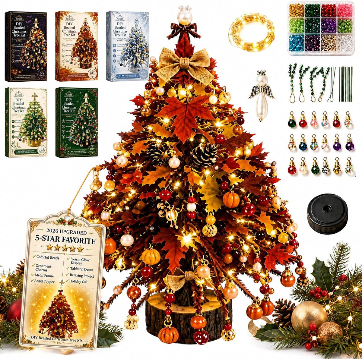 🎄🔥 2027 Ultimate DIY Crystal Christmas Tree Kit – Build Your Own Sparkling 3D Holiday Masterpiece!