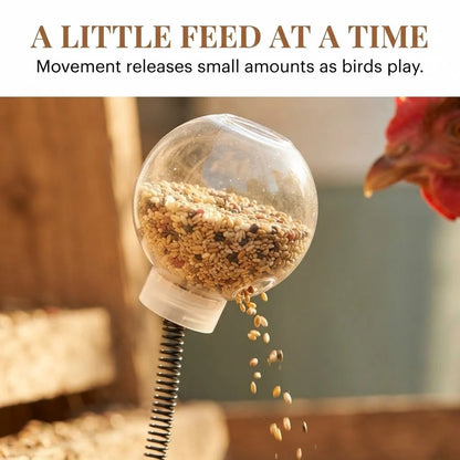 🔥 LAST DAY 49% OFF 📍Interactive Swinging Chicken Feeder Toy