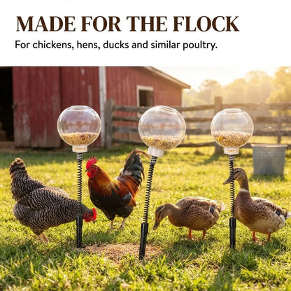 🔥 LAST DAY 49% OFF 📍Interactive Swinging Chicken Feeder Toy