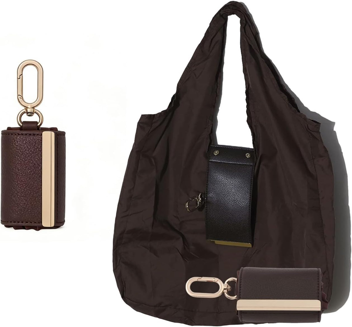 🛍️ Foldable Tote Bag Keychain – Compact, foldable, and easy to carry. Clip it to your keys, bag, or belt and unfold it whenever you need extra storage.