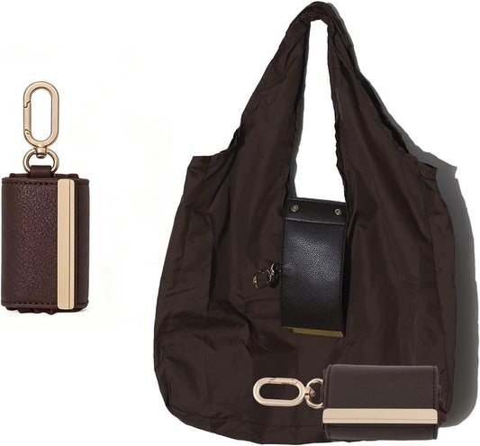 🛍️ Foldable Tote Bag Keychain – Compact, foldable, and easy to carry. Clip it to your keys, bag, or belt and unfold it whenever you need extra storage.