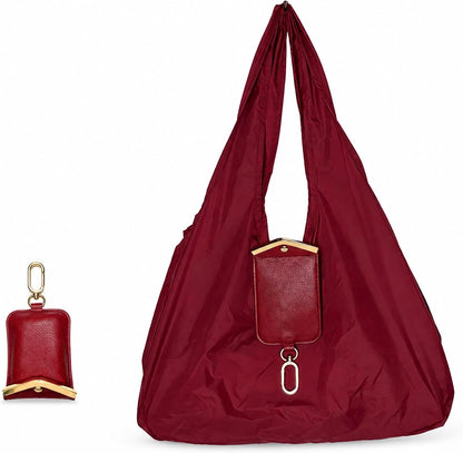🛍️ Foldable Tote Bag Keychain – Compact, foldable, and easy to carry. Clip it to your keys, bag, or belt and unfold it whenever you need extra storage.