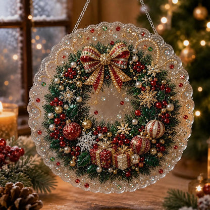 🔥LAST DAY 50% OFF 💎DIY Pearl and Diamond Painting “Sun Catcher” Set – 8-inch Round Crystal Window Ornament.