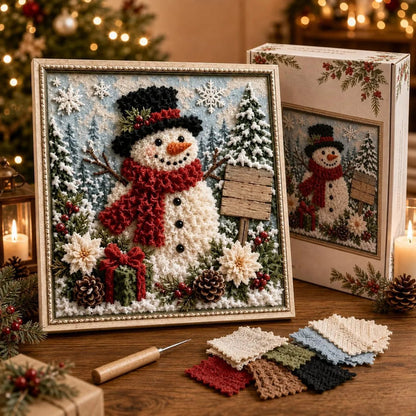 🔥LAST DAY 69% OFF --✨3D Christmas Fabric Poke Art Kit🖼️