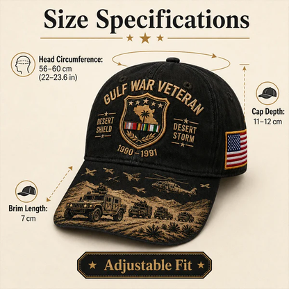🏆Last Day Promo: 45% OFF!  Desert Storm Commemorative Cap - Gulf War Tribute Edition