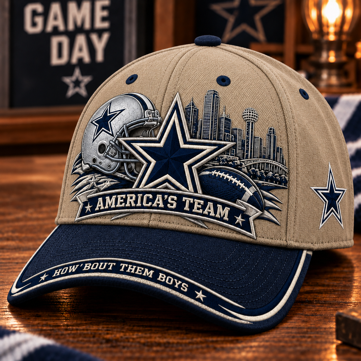 🇺🇸 Last Day Promo: 49% OFF⭐ America’s Team How ’Bout Them Boys Football Fan Cap