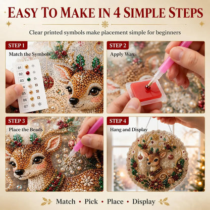 🔥LAST DAY 50% OFF 💎DIY Pearl and Diamond Painting “Sun Catcher” Set – 8-inch Round Crystal Window Ornament.