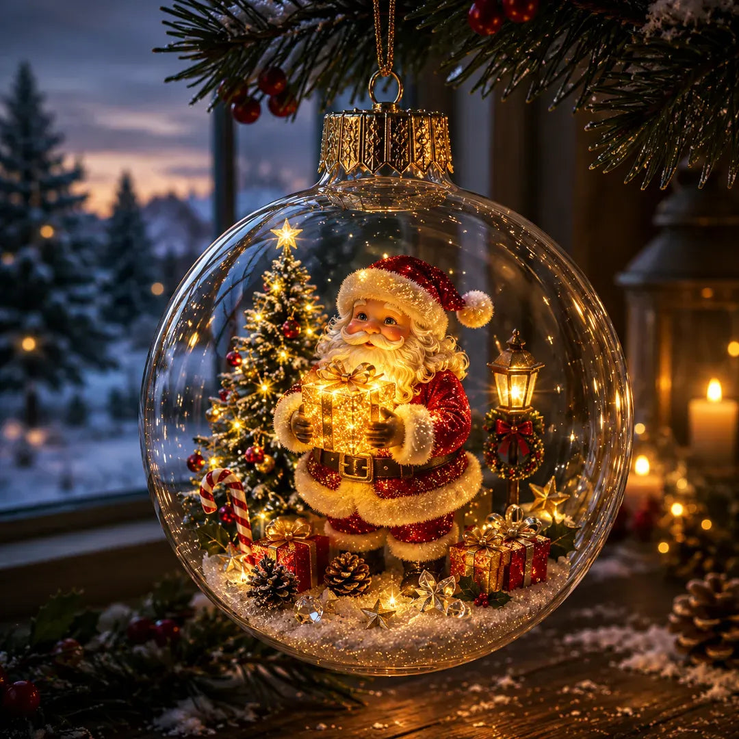 ✨🎄 Light-Up Christmas Story Ornament – Magical Mini Holiday Scene Decor