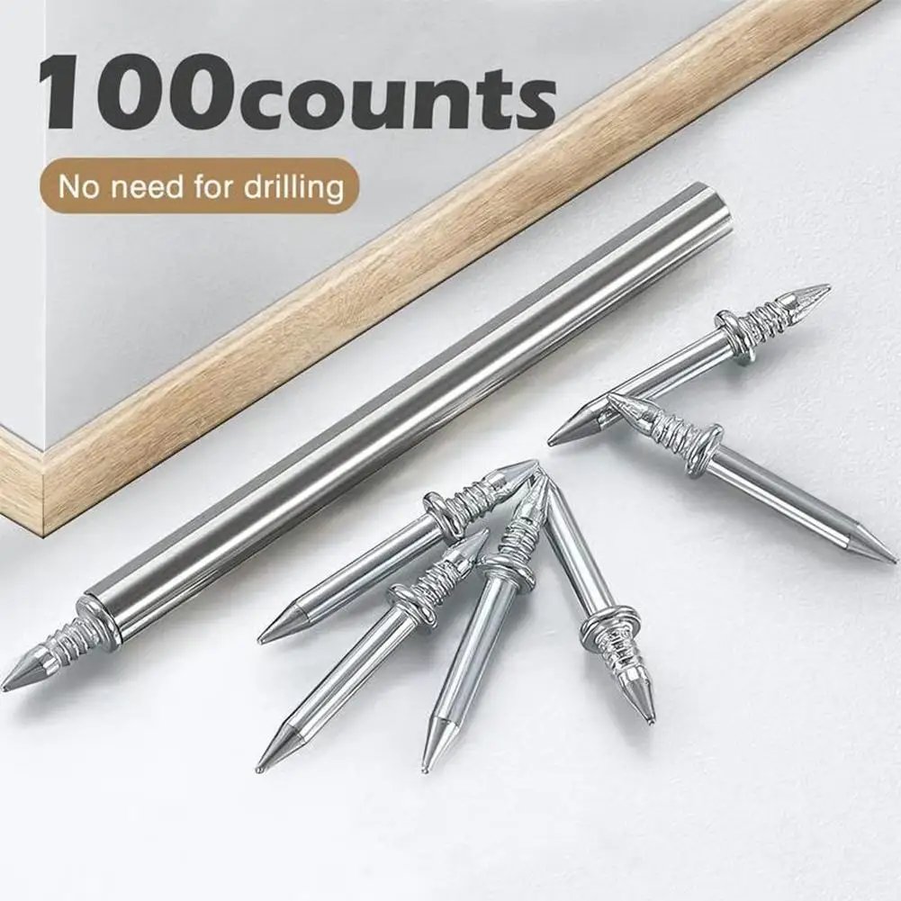 🛠️ Double Head Finish Nails Kit – Seamless Baseboard & Trim Installation Without Visible Nail Marks