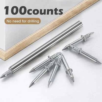 🛠️ Double Head Finish Nails Kit – Seamless Baseboard & Trim Installation Without Visible Nail Marks