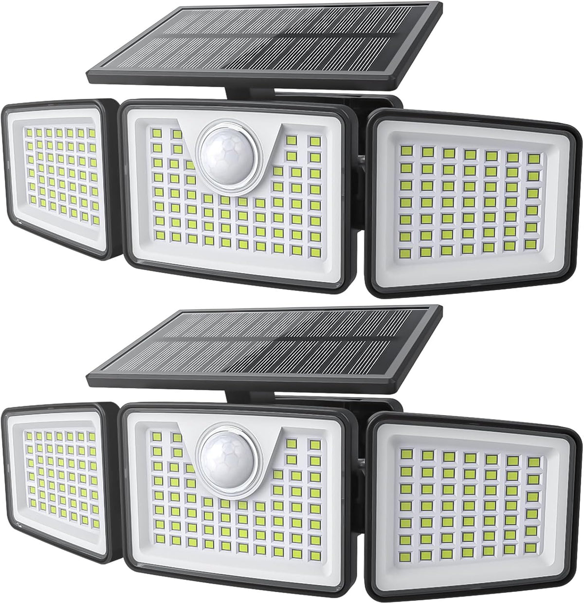 2500LM 3-Head Solar Motion Sensor Lights