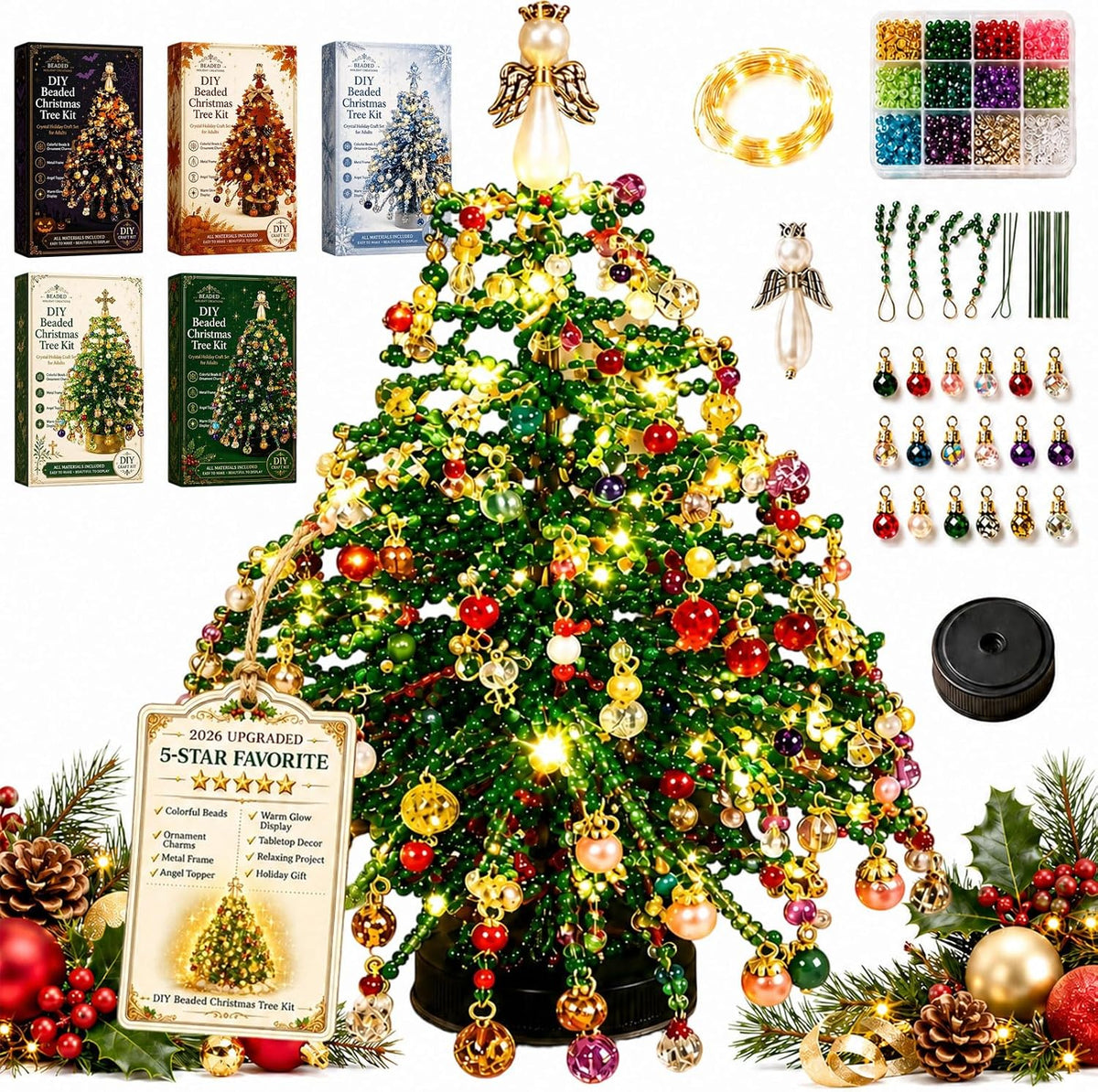🎄🔥 2027 Ultimate DIY Crystal Christmas Tree Kit – Build Your Own Sparkling 3D Holiday Masterpiece!