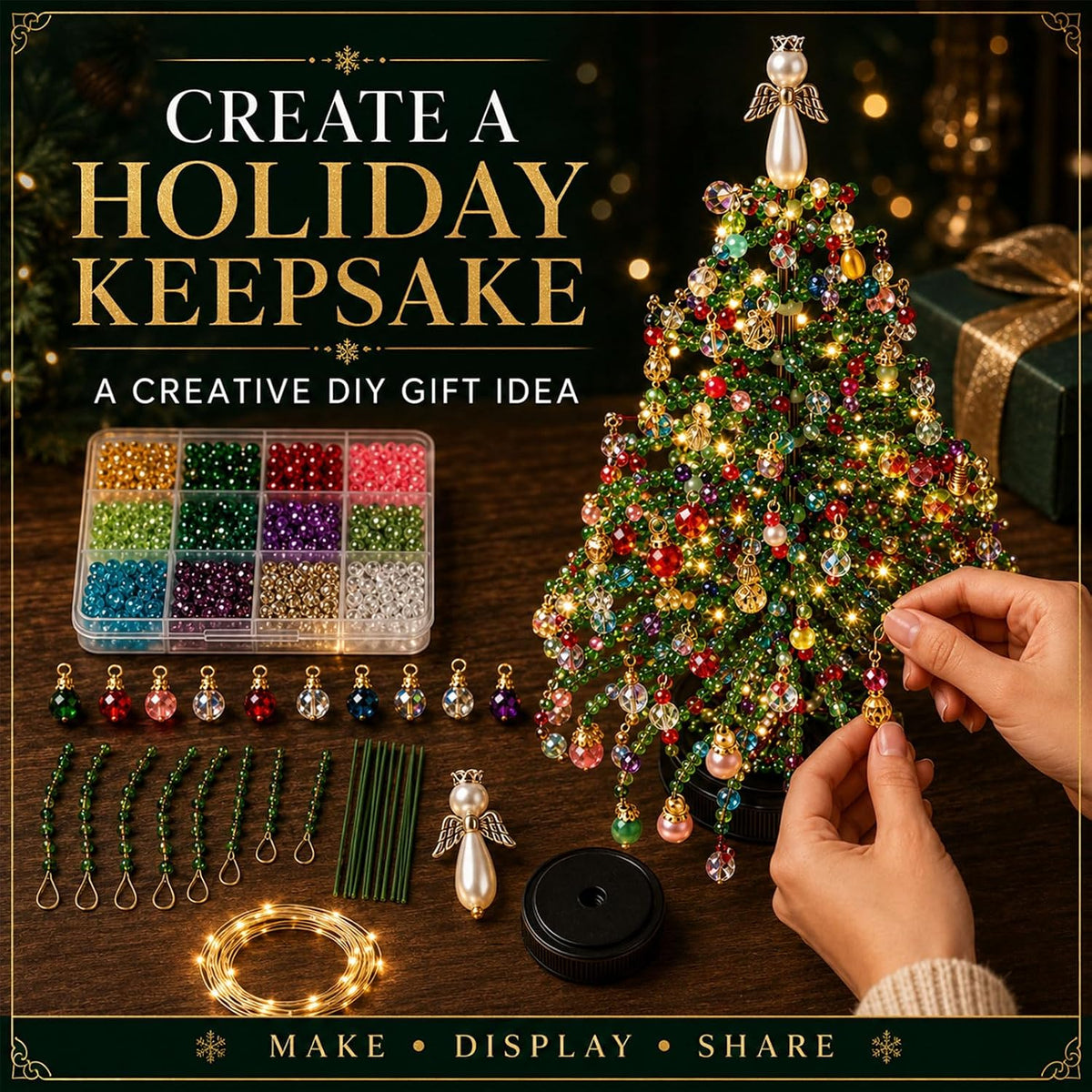 🎄🔥 2027 Ultimate DIY Crystal Christmas Tree Kit – Build Your Own Sparkling 3D Holiday Masterpiece!