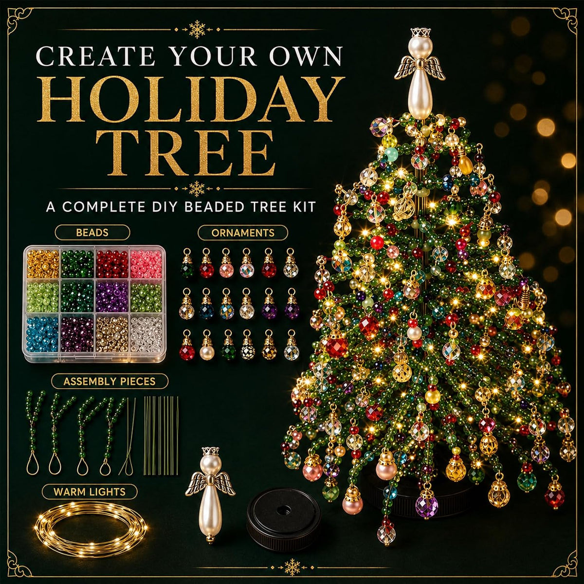 🎄🔥 2027 Ultimate DIY Crystal Christmas Tree Kit – Build Your Own Sparkling 3D Holiday Masterpiece!