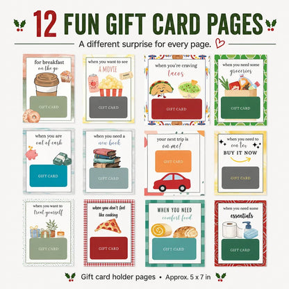 🎄 50% OFF — Christmas Gift Card Book | The Perfect Holiday Gift!