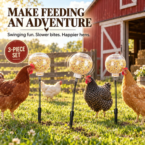 🔥 LAST DAY 49% OFF 📍Interactive Swinging Chicken Feeder Toy