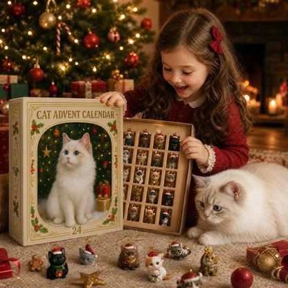 🎄💥Advent Calendar 2026 Cat Advent Calendar - Giftfor Adults Friends CatOwners and Lovers Christmas Holiday Countdown Gift🐈(Single-sided printing)