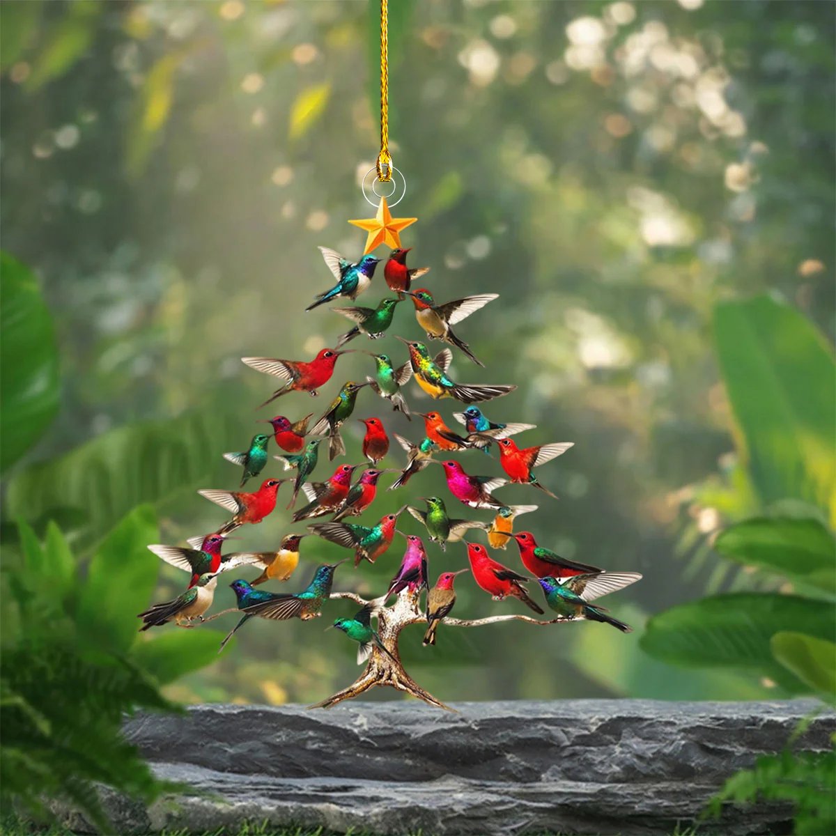 Hummingbird Christmas Ornament